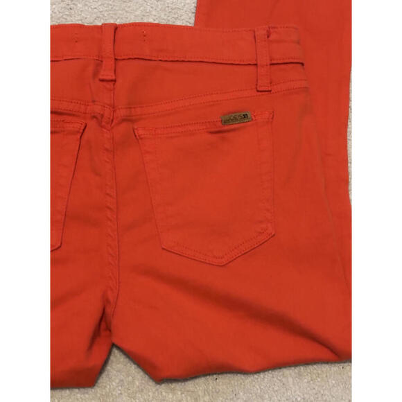 Joe's Jeans Bright Red Denim Skinny Jeans size 27 - Picture 5 of 9